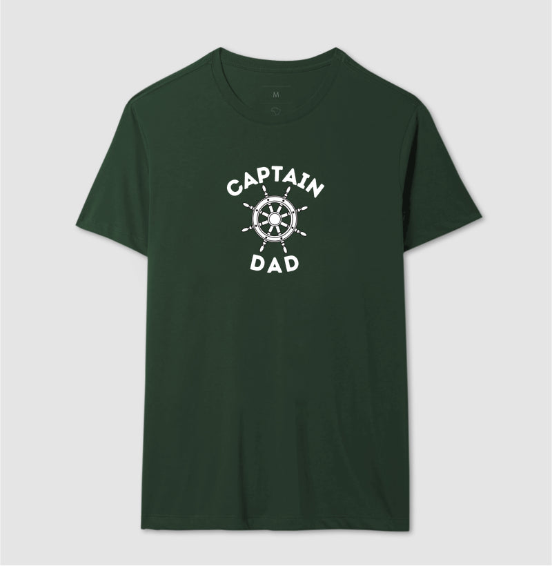 Camiseta Captain Dad Leme Marinho - Dia dos Pais