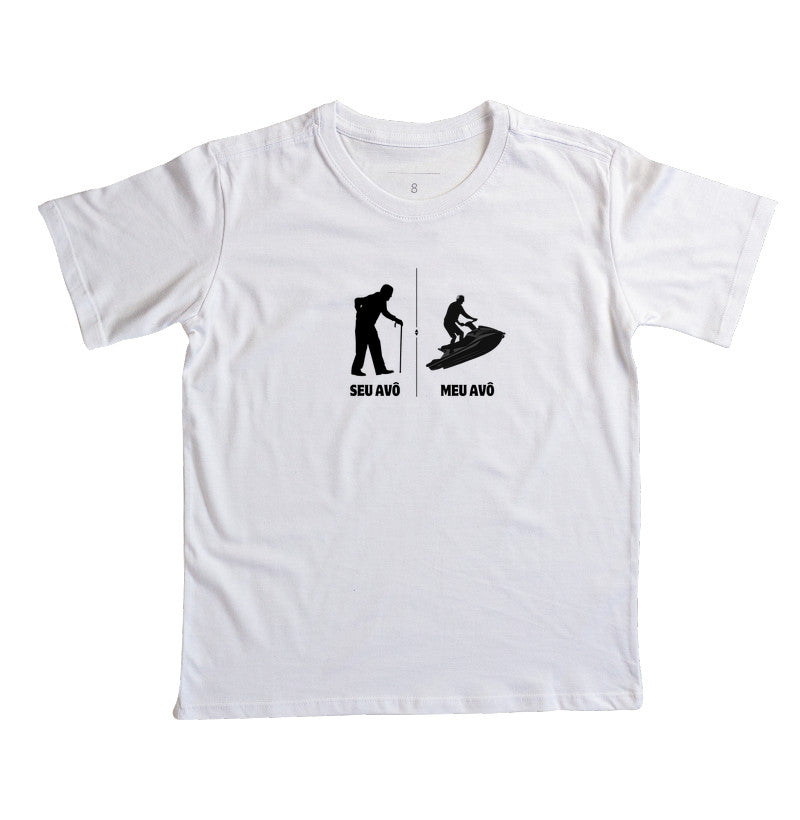 Camiseta Infantil Seu Avô Meu Avô Jet Ski - Dia dos Pais