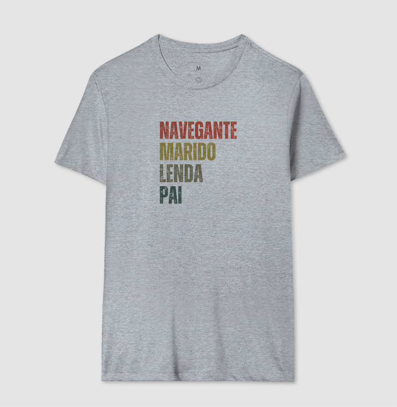 Camiseta Navegante Marido Lenda Pai - Dia dos Pais