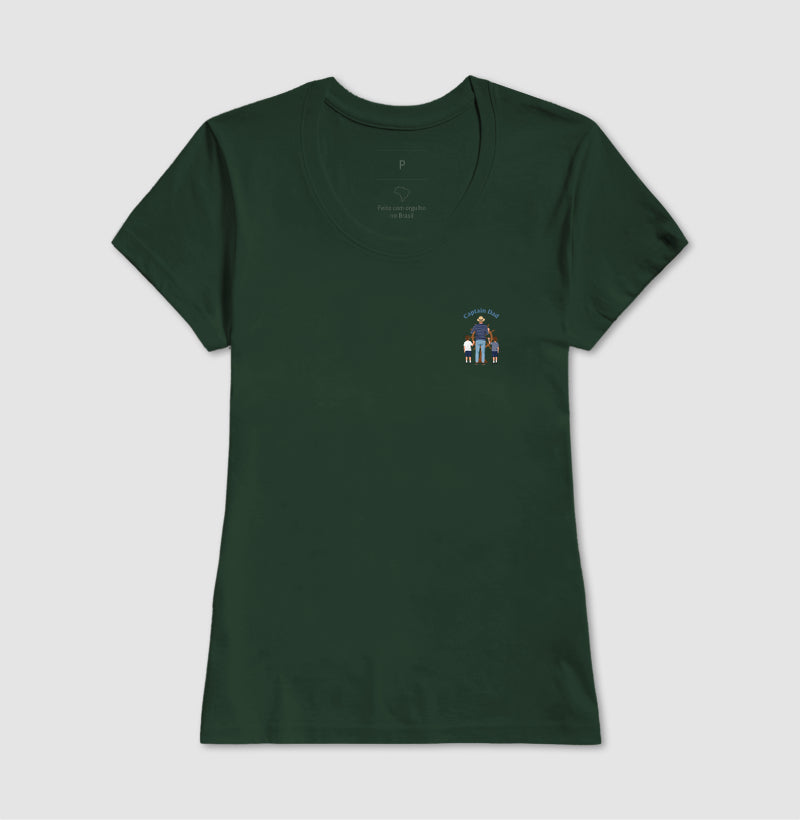 Camiseta Capitão Dad e Família - Dia dos Pais