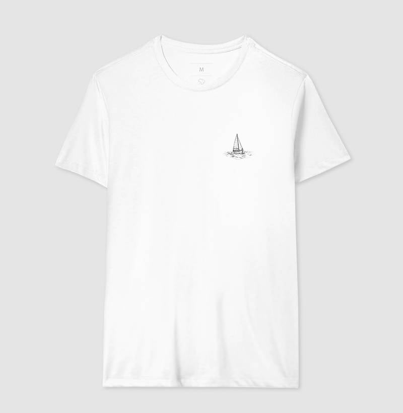 Barco vela minimalista bolso