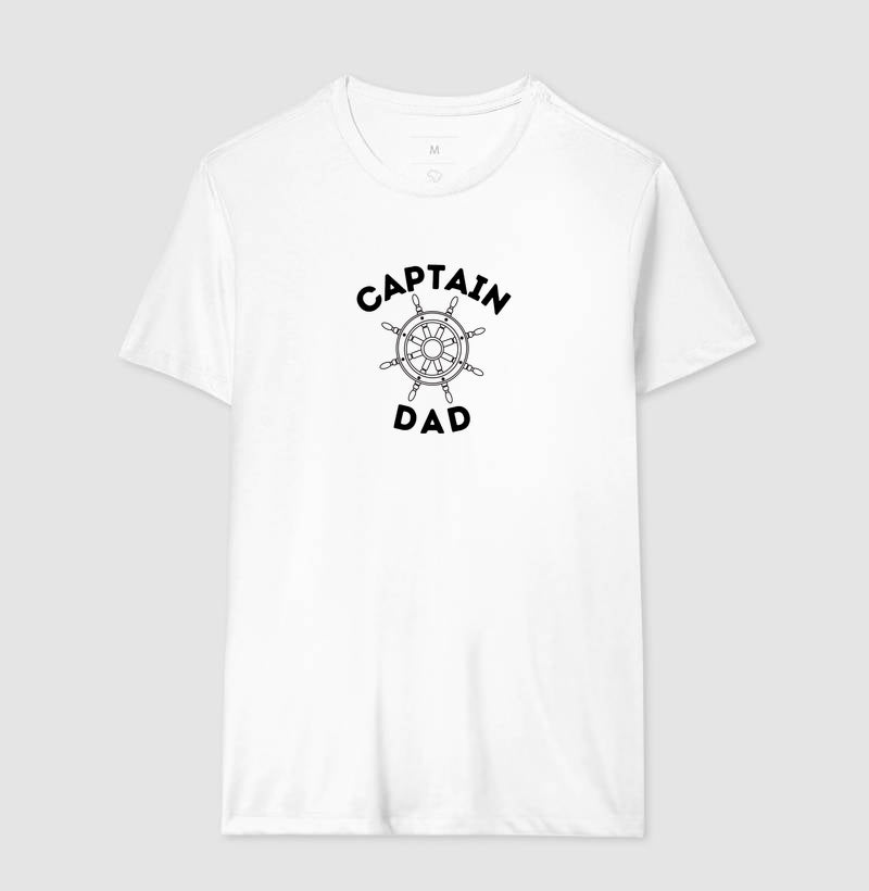 Camiseta Captain Dad Leme Marinho - Dia dos Pais