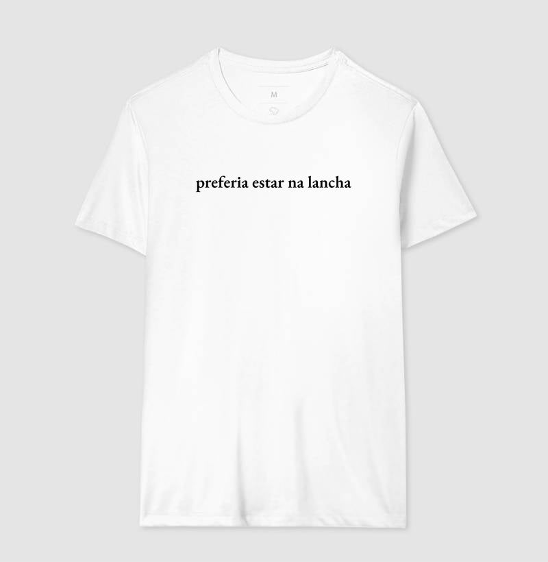 Preferia estar na lancha