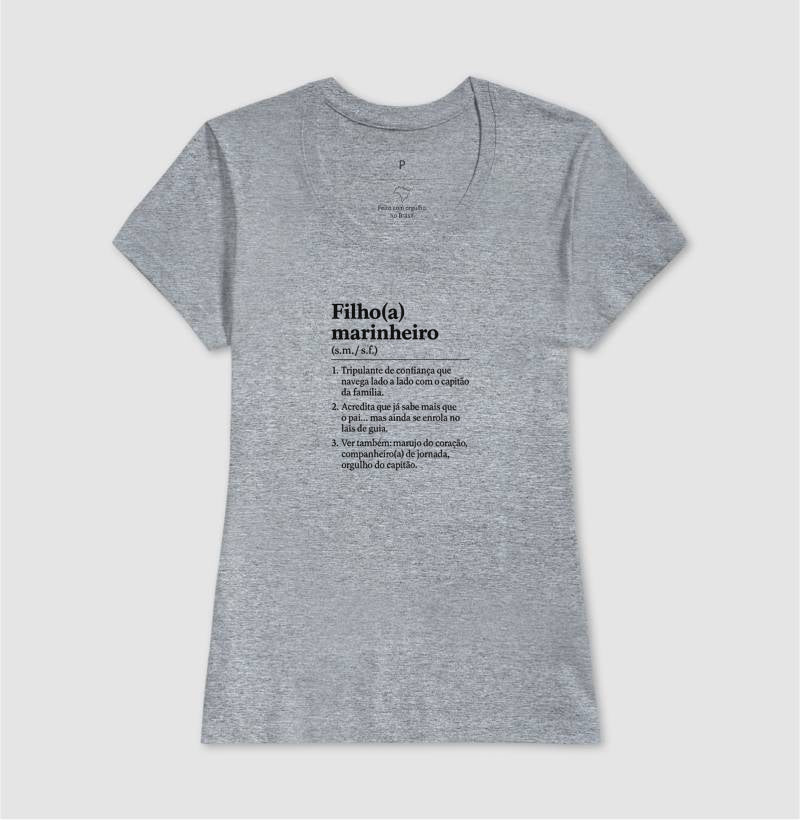 Camiseta Filho(a) Marinheiro Branca - Dia dos Pais