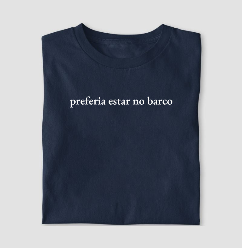 Preferia estar no barco