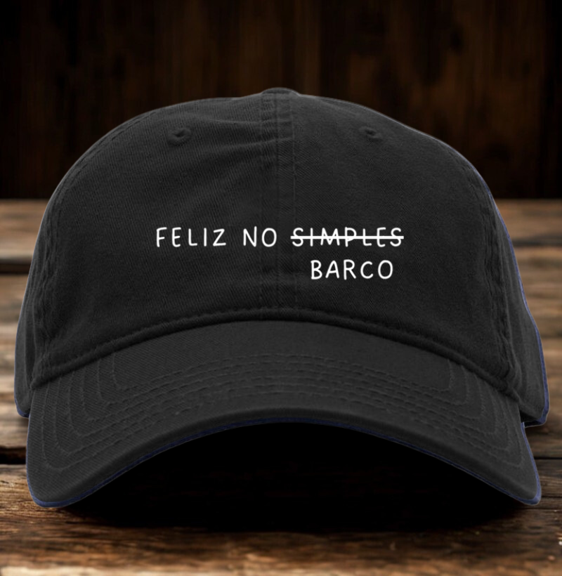 Feliz no Barco boné