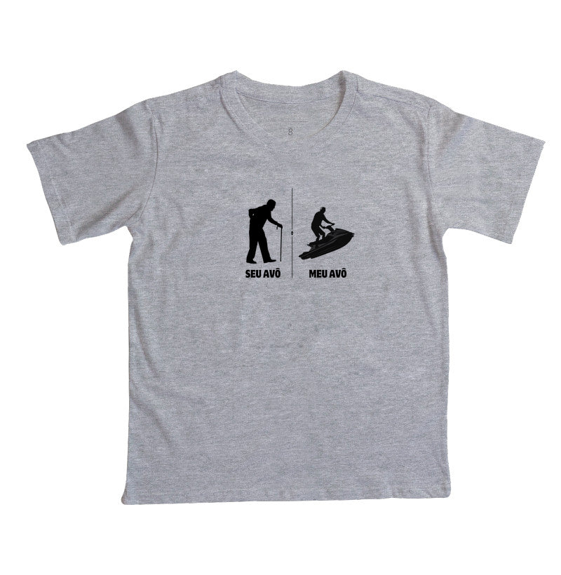 Camiseta Infantil Seu Avô Meu Avô Jet Ski - Dia dos Pais