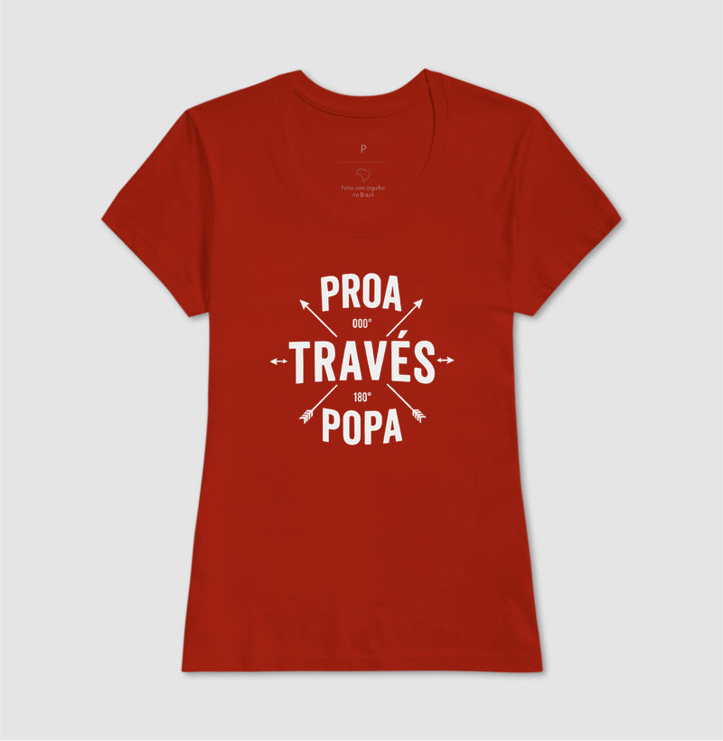 Proa través popa