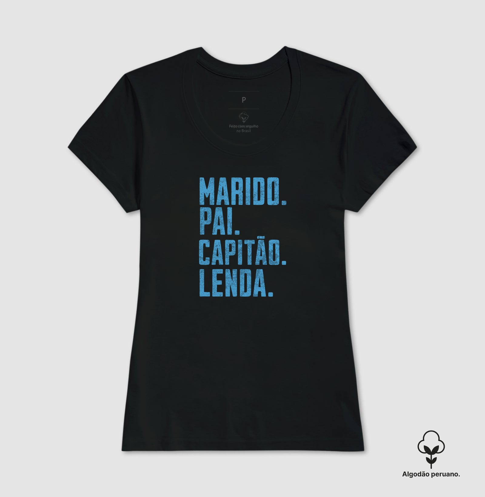 Camiseta Marido Pai Capitão Lenda - Dia dos Pais