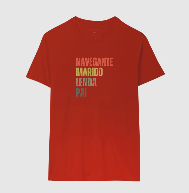 Camiseta Navegante Marido Lenda Pai - Dia dos Pais
