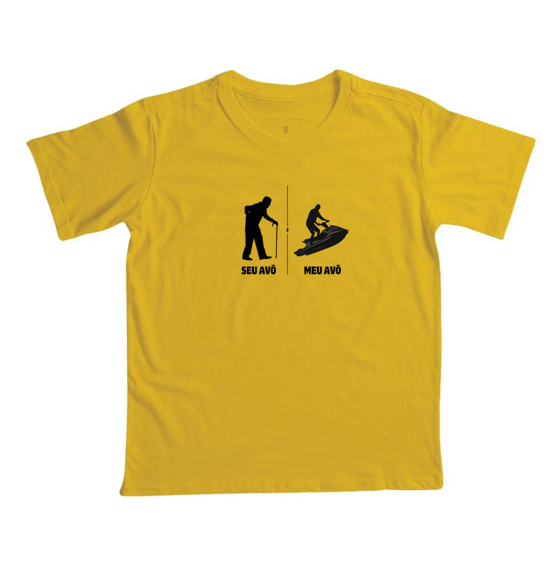 Camiseta Infantil Seu Avô Meu Avô Jet Ski - Dia dos Pais