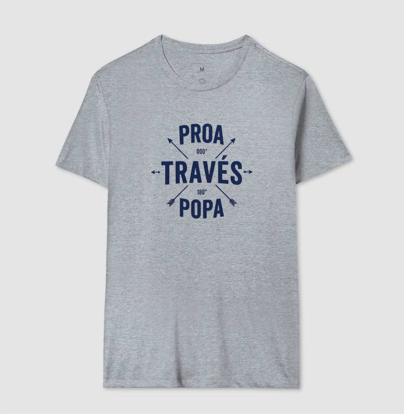 Proa través popa