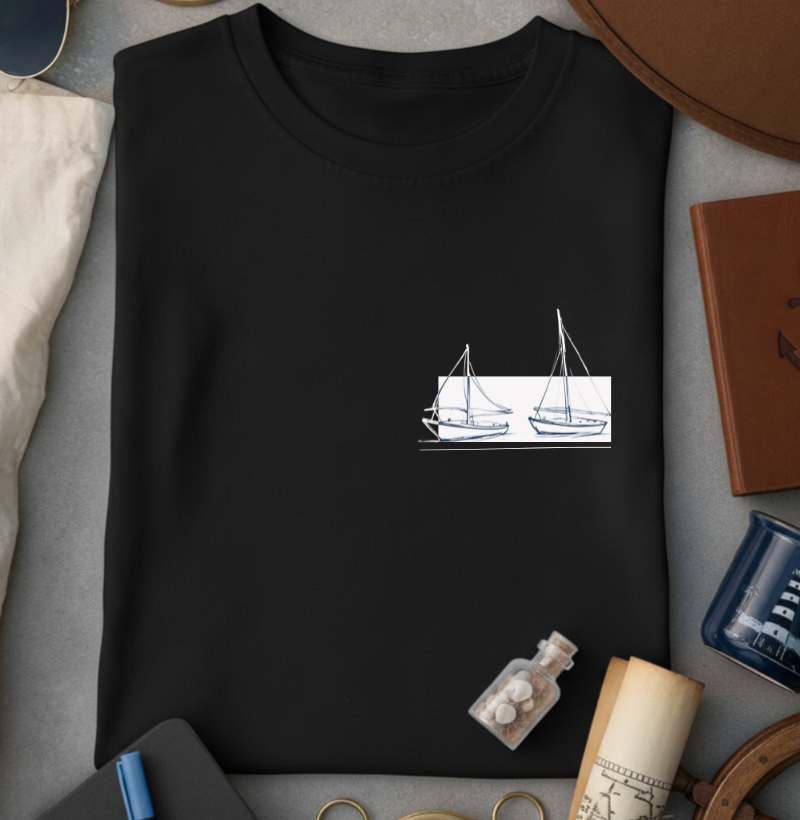 Barco a vela estilizado