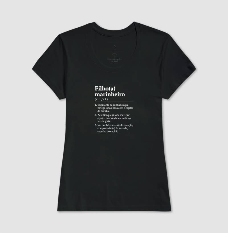 Camiseta Filho(a) Marinheiro Branca - Dia dos Pais