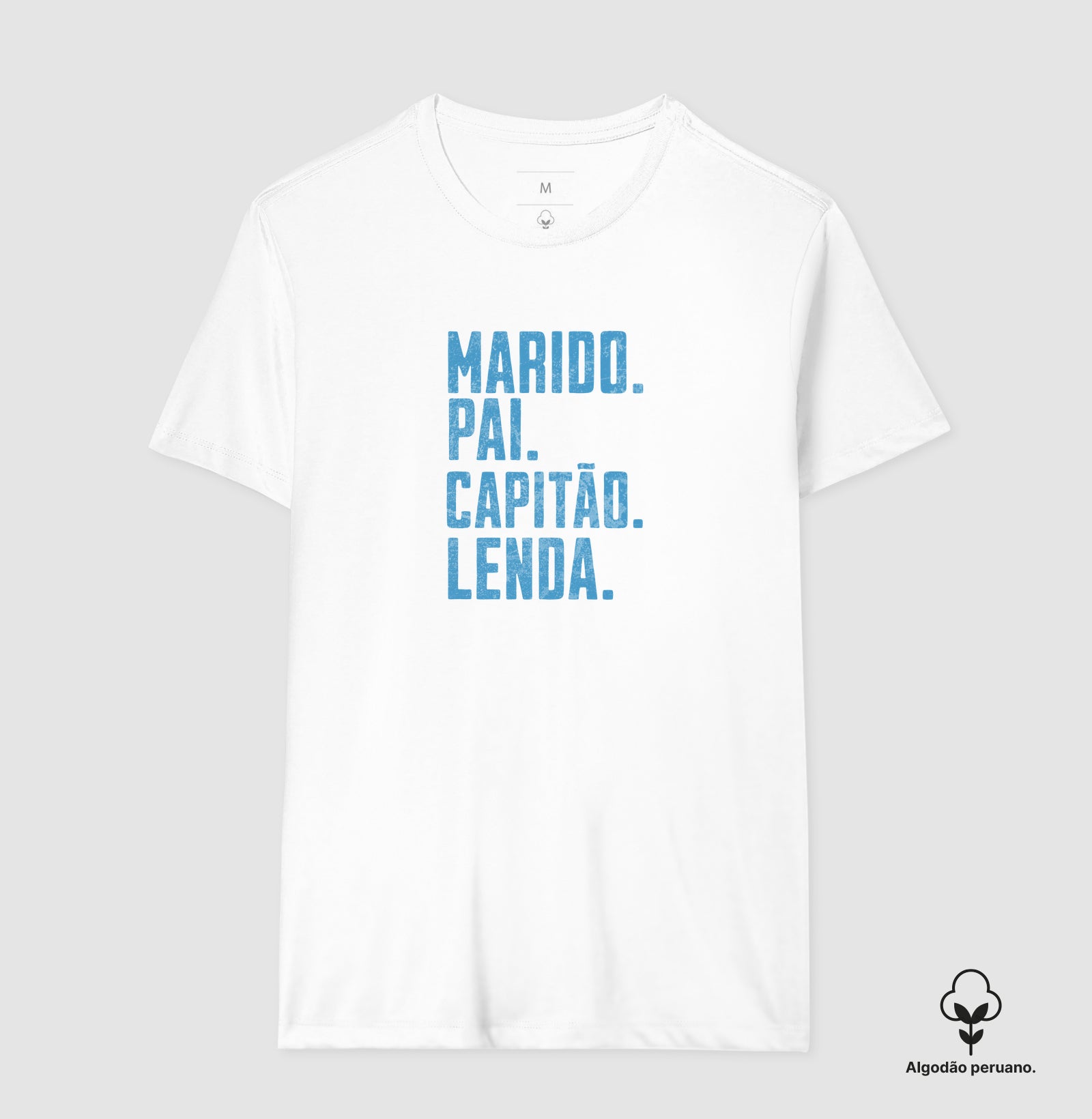 Camiseta Marido Pai Capitão Lenda - Dia dos Pais