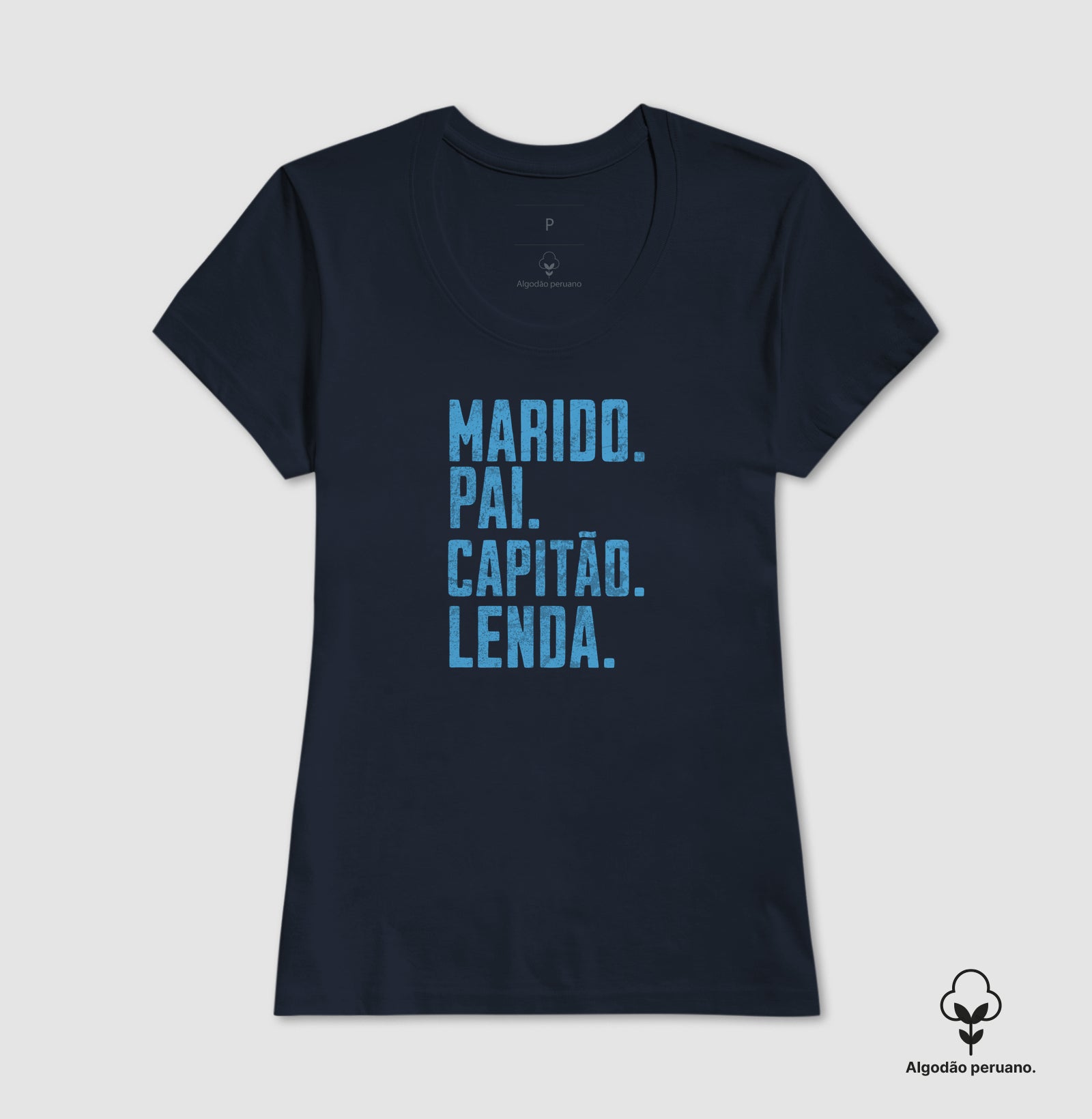 Camiseta Marido Pai Capitão Lenda - Dia dos Pais