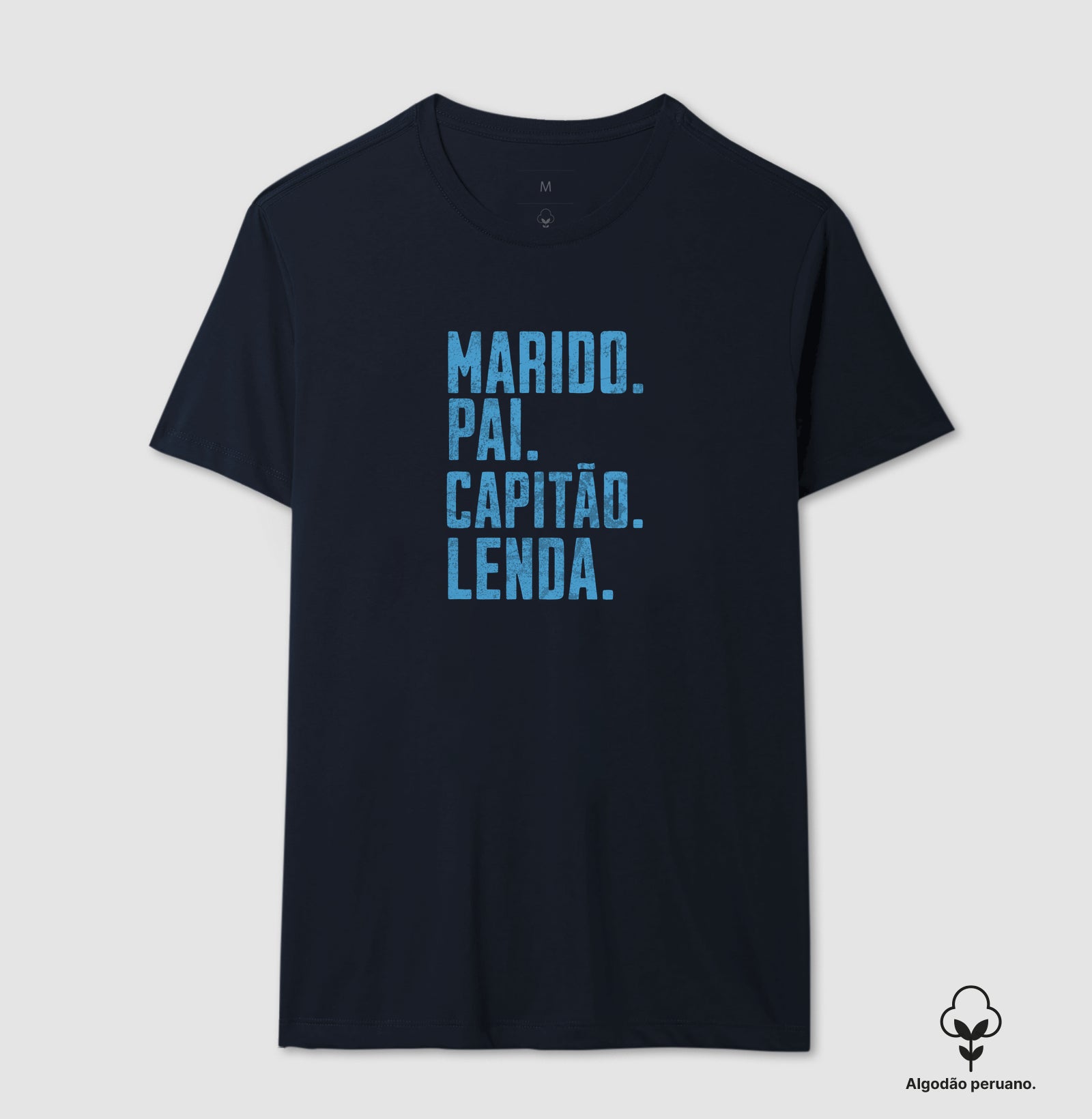 Camiseta Marido Pai Capitão Lenda - Dia dos Pais