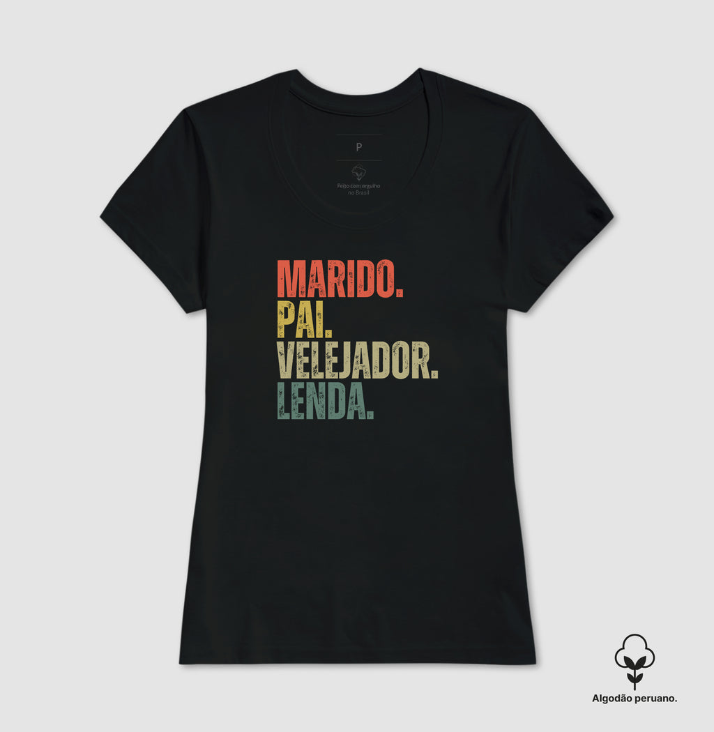 Camiseta Marido Pai Velejador Lenda - Dia dos Pais