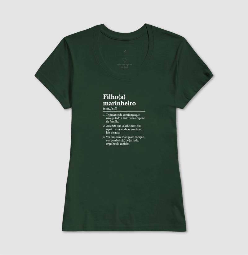 Camiseta Filho(a) Marinheiro Branca - Dia dos Pais