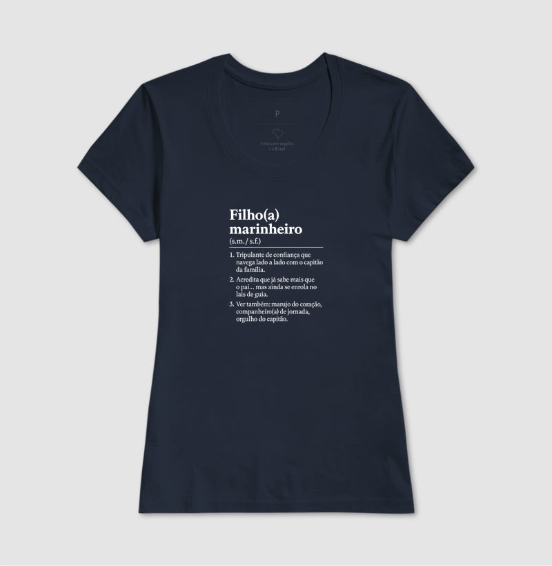 Camiseta Filho(a) Marinheiro Branca - Dia dos Pais