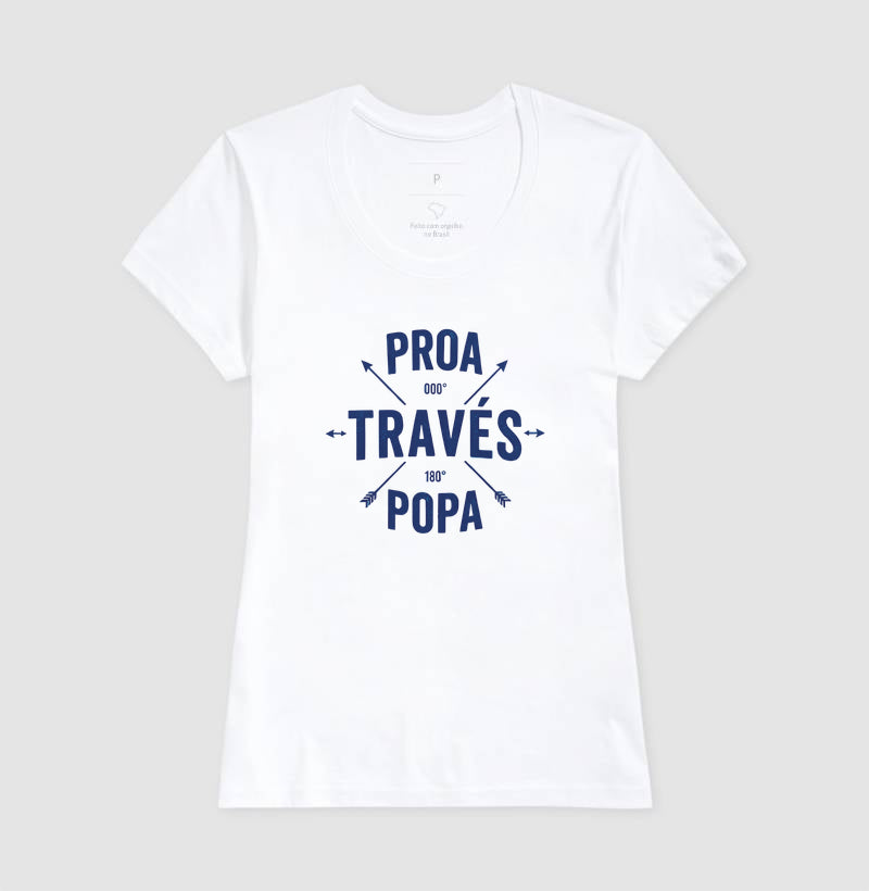 Proa través popa
