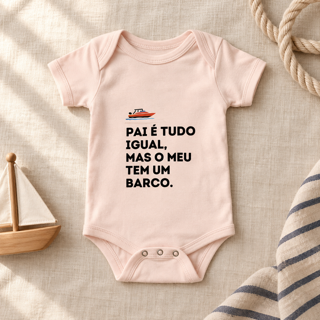 Pai com barco