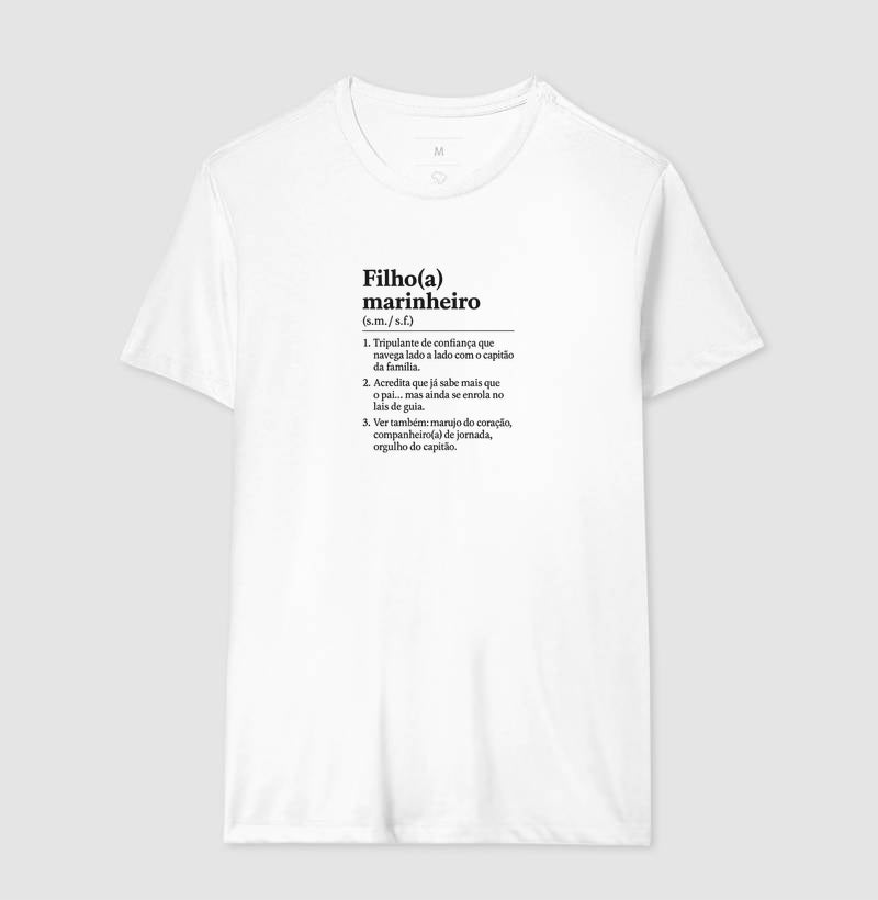 Camiseta Filho(a) Marinheiro Branca - Dia dos Pais