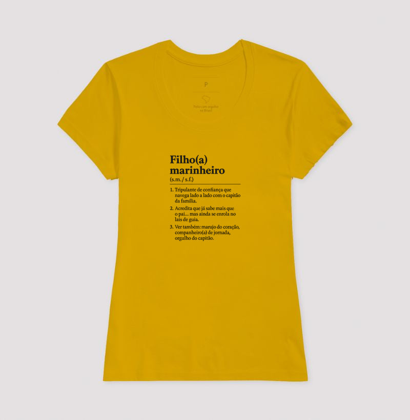 Camiseta Filho(a) Marinheiro Branca - Dia dos Pais