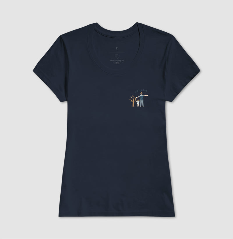 Camiseta Capitão Dad Apontando o Horizonte - Dia dos Pais