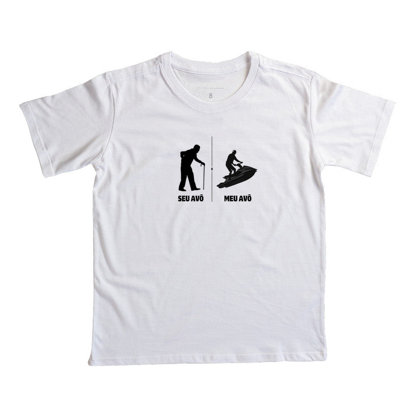Camiseta Infantil Seu Avô Meu Avô Jet Ski - Dia dos Pais