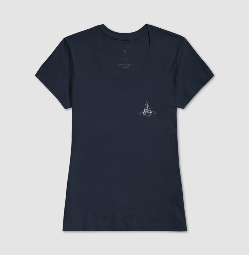 Barco vela minimalista bolso