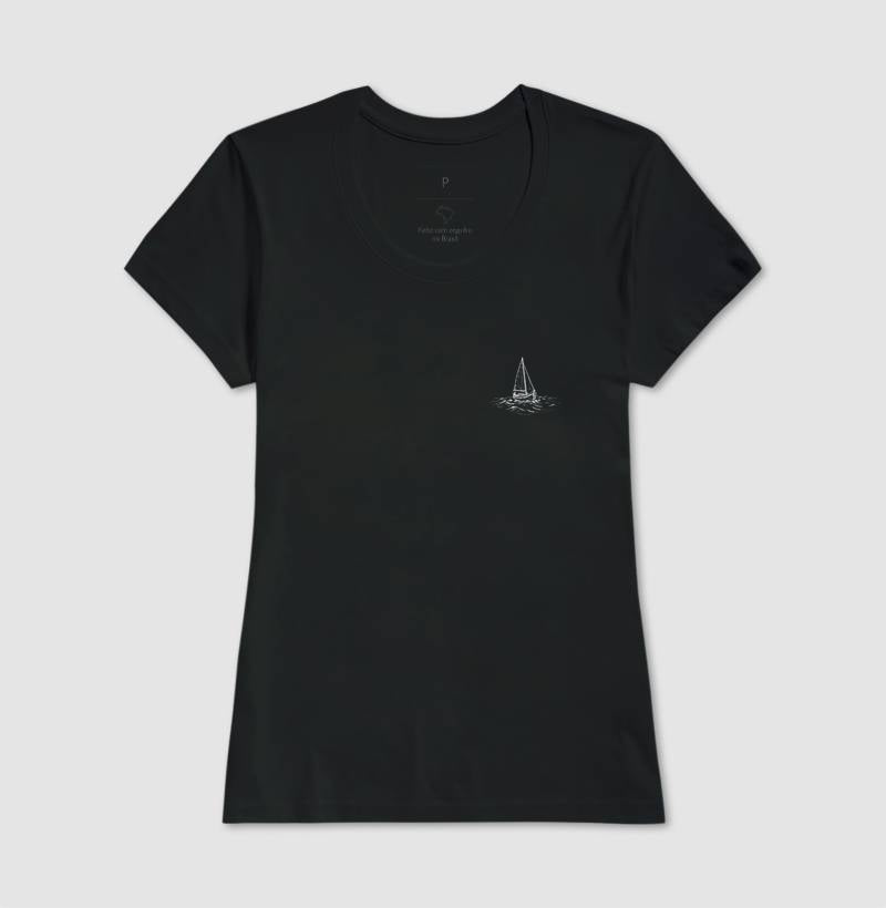 Barco vela minimalista bolso