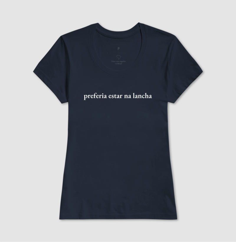 Preferia estar na lancha