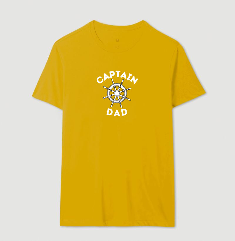 Camiseta Captain Dad Leme Marinho - Dia dos Pais