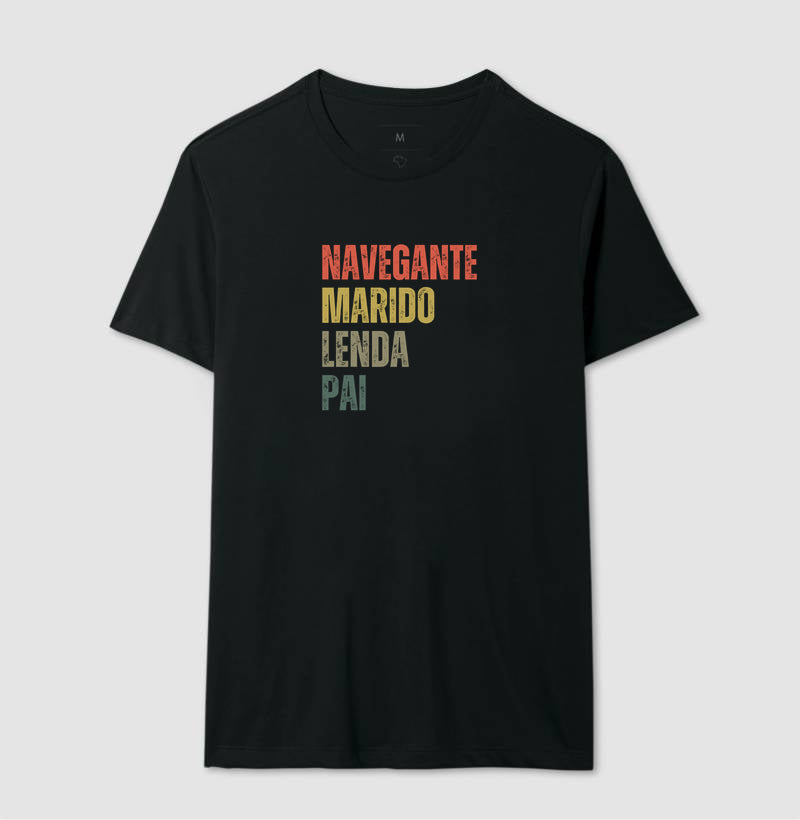 Camiseta Navegante Marido Lenda Pai - Dia dos Pais
