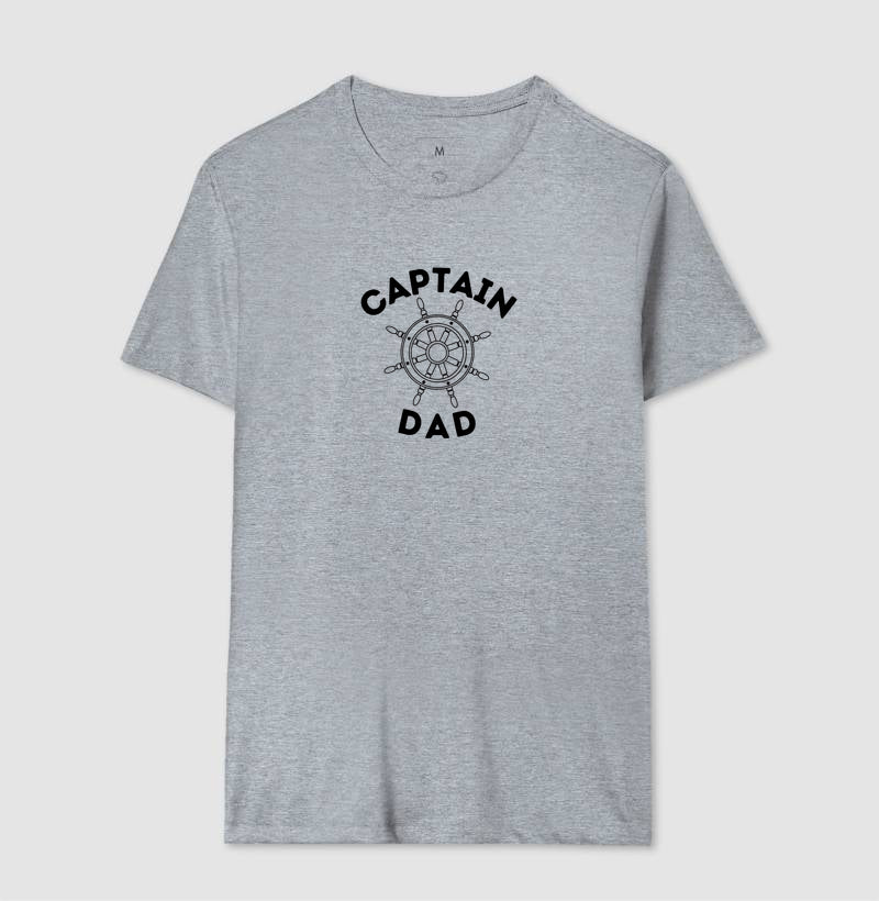Camiseta Captain Dad Leme Marinho - Dia dos Pais