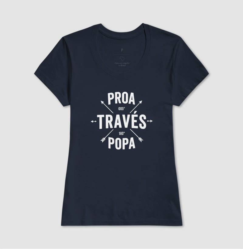Proa través popa