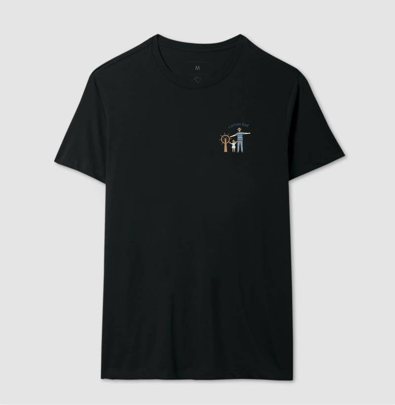 Camiseta Capitão Dad Apontando o Horizonte - Dia dos Pais