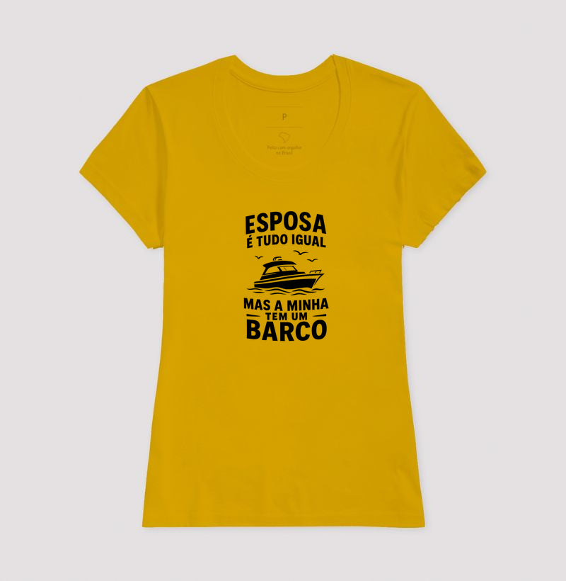 Esposa é tudo igual, mas a minha tem um barco