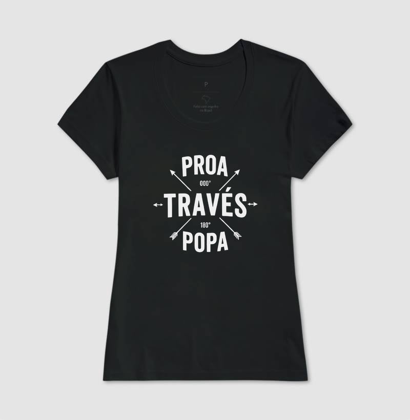 Proa través popa